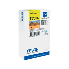 Epson T7014 Tinta Amarilla XL para Impresoras WorkForce Pro WP-4000 WP-4500 - Alto Rendimiento 3400 Páginas