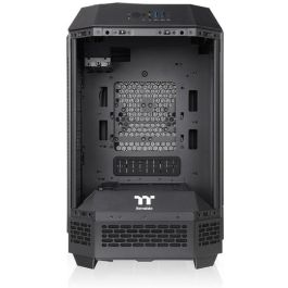 Thermaltake The Tower 250 Mini Tower Negro, Blanco para PC con Pantalla LCD 3.9", Ventiladores 2x120mm, Soporte HDD/SSD 2.5/3.5"