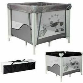 Bambisol Parque Cuna Plegable Bebé 90x90cm 2 Niveles Dormir Bolsa Transporte Zona Juegos
