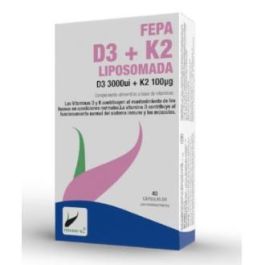 Fepa-Vitamina D3+K2 Liposomado 40Cap. Fepa-Vitamina D3+K2 Liposomado 40Cap. Precio: 24.4999997. SKU: B1H3393FMD