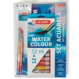 Talens Art Creation Set Acuarela 12 Tubos x 12 mL, Colores Surtidos - Incluye Manual, 3 Pinceles y Bloc de Notas Talens Art Creation Set Acuarela 12 Tubos x 12 mL, Colores Surtidos - Incluye Manual, 3 Pinceles y Bloc de Notas Precio: 19.49999942. SKU: B12RQXFAT3