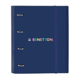 Carpeta de anillas Benetton Cool Azul marino 27 x 32 x 3.5 cm