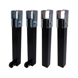 Juego de 4 patas de somier pt25 40x30x260mm con ruerda, negro 96405 micel Precio: 20.98999947. SKU: S7912805