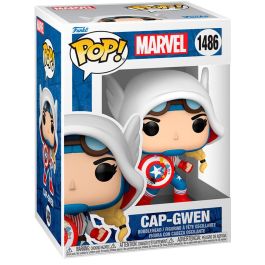 Funko Figura POP Marvel Capitana Carter (Cap-Gwen) de Vinilo de 9cm en Caja Regalo
