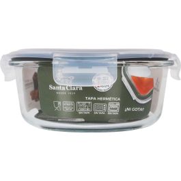 Fiambrera Hermética Santa Clara Transparente Ø 17 cm 0,9 l (6 Unidades)