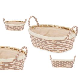 Cesta ovalada Kinvara con asas trenzadas, 27x12x21 cm, natural (24 Unidades) Precio: 57.9900002. SKU: B1DWQGKDXY