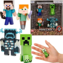Smoby Set de figuras metálicas Minecraft: Steve, Alex, Creeper y Guardián (6 cm) Precio: 33.7900002. SKU: B174J4NK79
