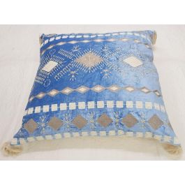DKD Home Decor Elape Cojin 60 x 35 x 15 cm Azul Blanco Polyester con Zipper Precio: 14.40384. SKU: S3038098