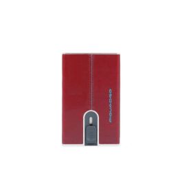 Blue Square, Tarjetero de cuero, Sistema deslizante cuadrado con clip para dinero, PP5358B2R-R, Rojo, Para hombres Precio: 48.59000025. SKU: B1A8HRW3FG