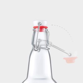 La Mediterranea Botella 250 ml con Tapón Hermético PRB La Medit (24 Unidades)