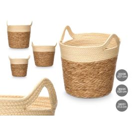 Giftdecor Set 3 Cestos Redondos de Fibra Natural 29 cm Alto – Almacenaje Decorativo (4 Unidades) Precio: 82.35018. SKU: B1DKJB6Q7F