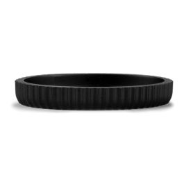 Andrea House Jabonera de Resina Negro Mate 13,5 x 9 x 2 cm