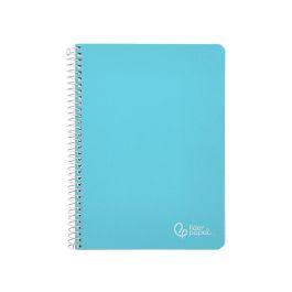 Cuaderno Espiral Liderpapel Din A5 Witty Tapa Dura 80H 90 gr Cuadro 4 mm Con Margen Color Azul 5 unidades