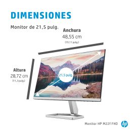 HP Monitor M22F 21.5" Full HD IPS 5ms (1920 x 1080) con AMD FreeSync y Filtro de Luz Azul para Cuidado Visual