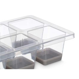 Cubitera Leknes 8 huecos grande, gris, 27x13x5 cm (24 Unidades) Cubitera Leknes 8 huecos grande, gris, 27x13x5 cm (24 Unidades)