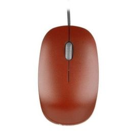 Ngs Ratón óptico Flame con cable USB 1000 DPI, ambidiestro, color rojo, ergonómico para mayor precisión