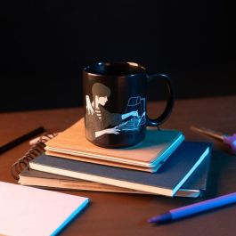 ERIK Taza Miercoles Addams Cerámica 350ml Apta Microondas y Lavavajillas