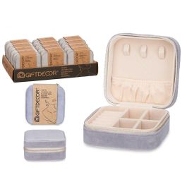 Joyero Giftdecor Gris 10x5x10 cm - Terciopelo (12 Unidades) Precio: 62.50000053. SKU: B14TMZFS9J