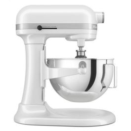 Kitchenaid Robot de Cocina Profesional Heavy Duty 5,2L Blanco, Cuerpo y Engranajes Metálicos, 11 Velocidades