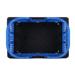 Inde Caja Plegable con Asas 16L Azul/Negro 39x25.5x21 cm (10 Unidades)