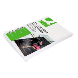 Q-connect Papel Fotográfico Glossy DIN A4 218 gr 100 Hojas para Láser