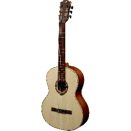 LAG Guitarra Clásica Occitania 70 - 4/4 Guitarra Clásica de Abeto Engelmann Macizo y Caoba, Acabado Satinado Natural