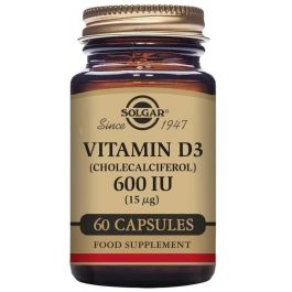 Vitamina D3 (Colecalciferol) Solgar 600 iu 60 Cápsulas Precio: 14.9499999. SKU: B12LEM7LAR