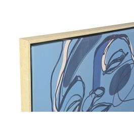 DKD Home Decor Cuadro Moderno Azul Beige Metal 4.5 x 123 x 84 cm (2 Unidades)