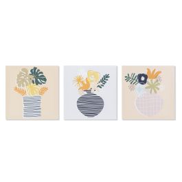 DKD Home Decor Cuadro Decoración Urban Multicolor, Lienzo y Madera de Pino, Diseño Florero, 28x28x1.7 cm, Pack 12 Unidades Precio: 18.12096. SKU: B1BFNTS4EV