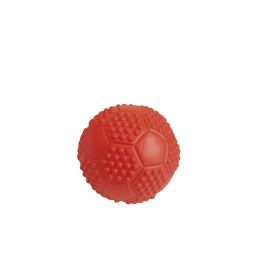 Gloria Pelota de Fútbol para Perros con Sonido, de Goma Resistente, Diámetro 7 cm - Juguete Interactivo para Botar y Lanzar