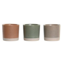 DKD Home Decor Aperitivo Scandi, Set de 10 Piezas, Porcelana y Bambú, Multicolor, 28x18.8x1.5 cm, Apto Lavavajillas
