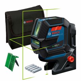 Bosch GCL 2-50 G + RM 10 Láser combinado de líneas y puntos de plomada verdes, alta visibilidad, protección IP64, 15 m de alcance para líneas