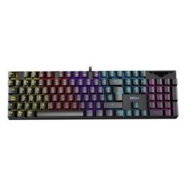 KROM Kasic Teclado Mecánico Gaming USB Alámbrico QWERTY Inglés, Retroiluminación LED RGB, Negro, Formato Completo 105 Teclas Precio: 33.4999995. SKU: S7808796