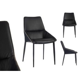Sillon Negro Clasico Liso Con Borde Trenzado Giftdecor 50X87CM (2 Unidades)