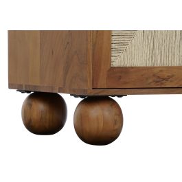 DKD Home Decor Estanteria Basant ratan Marron Oscuro Natural Acacia Ratan 90 x 40 x 181 cm