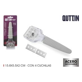 Rasqueta para vitrocerámica con cuchillas - 4 piezas - Quttin (24 Unidades) Precio: 43.49999973. SKU: B1EZN82MVJ