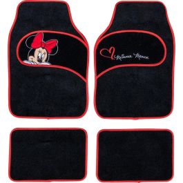 Disney Juego de Alfombrillas Minnie CZ10339 4 Piezas para Coche Universal