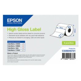 Etiquetas para Impresora Epson C33S045721 Blanco Brillante (1 unidad) Etiquetas para Impresora Epson C33S045721 Blanco Brillante (1 unidad)