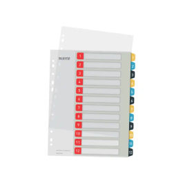 Leitz Separador Cosy Numérico 1-12 Imprimible Polipropileno DIN A4 Multitaladro Precio: 15.3549. SKU: B1CGP2NL6C