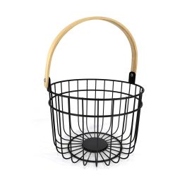 Quttin Cesta Organizador Redonda Rustic, 28x26.5x22 cm (12 Unidades)