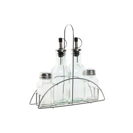 Aceitera Vinagrera Basicos DKD Home Decor Transparente 6 x 23 x 22.5 cm Set de 4