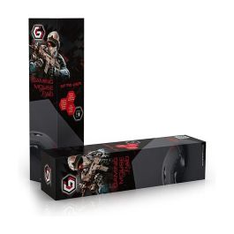 GEMBIRD MP-GAME-S Alfombrilla para Ratón Gaming Negro, Superficie de Tela de Alta Resistencia, Base Antideslizante, Óptima para Ratones Ópticos y Láser