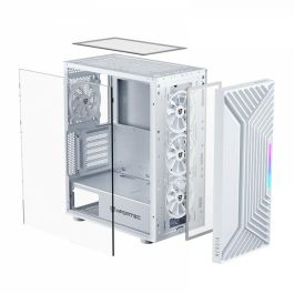 Caja Semitorre ATX Nfortec NF-CS-NERVIA-W Blanco Caja Semitorre ATX Nfortec NF-CS-NERVIA-W Blanco