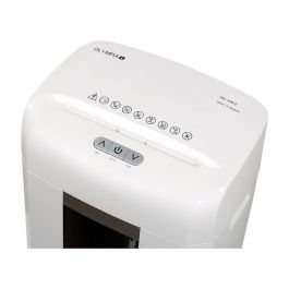 Olympia Aktenvernichter MC 408.2 - Trituradora de Papel de Microcorte, 8 Hojas, 16 L, 65 dB, Blanco