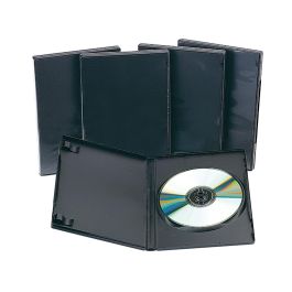 Caja Dvd Q-Connect -Con Interior Negro -Pack De 5 Unidades