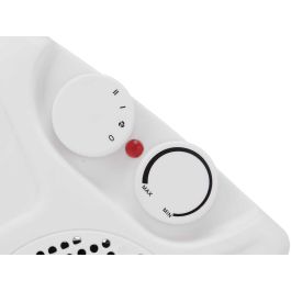 Argon Calefactor Vertical 2000W, termostato ajustable, seguridad sobrecalentamiento, 25x24.5x12.5 cm, Blanco (Set de 6)