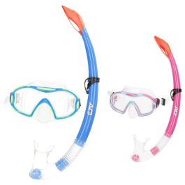 Gafas de Buceo con Tubo AquaSport Azul Rosa (6 Unidades) Gafas de Buceo con Tubo AquaSport Azul Rosa (6 Unidades)