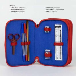 Plumier con accesorios giotto spiderman 12.5 x 6.5 x 19.5 cm Plumier con accesorios giotto spiderman 12.5 x 6.5 x 19.5 cm