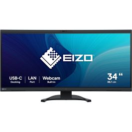 EIZO EV3450XC-BK Monitor Curvo 34.1" IPS UltraWide QHD (3440x1440) 21:9, 5ms, USB-C, HDMI, DisplayPort, Negro