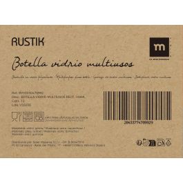 La Mediterran Botella Vidrio Multiusos Rectangular 100ml 6.1 x 3.5 x 13.4 cm